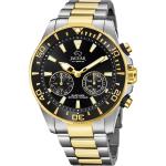 Silberne Jaguar Watches Herrenarmbanduhren mit Chronograph-Zifferblatt mit Datumsanzeige mit Schrittzähler 
