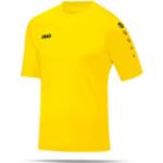 Gelbe Kurzärmelige Atmungsaktive Jako Team Fußballtrikots aus Polyester für Damen Größe XS 