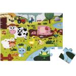 Janod Bauernhof Kinderpuzzles Tiere für 3 bis 5 Jahre 