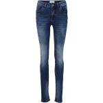 Dunkelblaue Vintage Heine Slim Jeans aus Elastan 