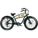 Grüne 30 kg Jeep E-Bikes & Elektrofahrräder aus Aluminium für Damen 26 Zoll mit Kettenschaltung 