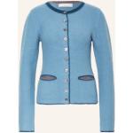 Reduzierte Blaue Stehkragen Jagdbekleidung aus Wolle für Damen Größe XS 