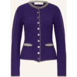 Violette Stehkragen Jagdbekleidung aus Wolle für Damen Größe XS 