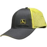 JOHN DEERE Grey with Yellow Mesh Backing Snapback Hat - 13080428CH00
