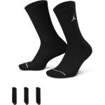 Reduzierte Schwarze Nike Jordan Socken & Strümpfe Größe 46 3 Teile 