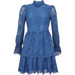 Reduzierte Blaue Cocktailkleider aus Baumwolle für Damen Größe S 
