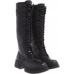 Just Cavalli Boots & Stiefeletten - Fondo Kani Kombat Dis. W3 Shoes - Gr. 36 (EU) - in Schwarz - für Damen - aus Synthetisches Material & Textil & Gummi & Kunstleder - Gr. 36 (EU)
