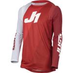 Just1 J-Flex Shape Motocross Jersey, weiss-rot, Größe 2XL