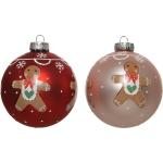 Pastellrosa Kaemingk Weihnachtskugeln & Christbaumkugeln Orangen aus Glas 