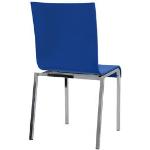 Reduzierte Blaue Schalenstühle 4 Teile 