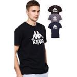 Schwarze Kurzärmelige Kappa T-Shirts aus Baumwollmischung maschinenwaschbar für Herren Größe L Große Größen 