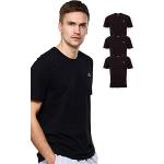 Schwarze Klassische Kappa Rundhals-Auschnitt T-Shirts aus Baumwollmischung maschinenwaschbar für Herren Größe M Große Größen 