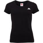 Schwarze Kappa Basic Shirts aus Jersey für Damen Größe S 