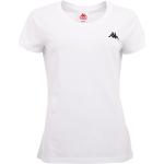 Weiße Kappa Basic Shirts aus Jersey für Damen Größe S 