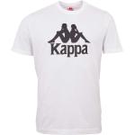 Weiße Kappa T-Shirts aus Baumwolle für Herren Größe M 