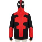 Kapuzen Pullover für Deadpool Fans mit Maske | Zip Hoodie im Wade Wilson Design | Größe: S