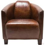 Braune Vintage KARE DESIGN Vintage Wohnzimmermöbel aus Leder 
