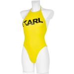 Reduzierte Gelbe Karl Lagerfeld Damenbadeanzüge & Damenschwimmanzüge aus Elastan Größe XS 