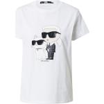 Cremefarbene Karl Lagerfeld T-Shirts aus Jersey für Damen Größe XS 