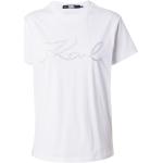 Weiße Karl Lagerfeld T-Shirts aus Jersey für Damen Größe XS 