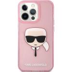 Pinke Karl Lagerfeld iPhone 13 Pro Max Hüllen 