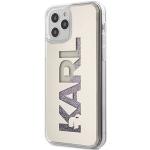 Silberne Karl Lagerfeld iPhone 12 Hüllen 