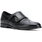 Schwarze Scarosso Oxford Schuhe aus Kalbsleder für Damen Größe 39,5 