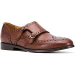 Braune Scarosso Oxford Schuhe aus Kalbsleder für Damen Größe 39,5 
