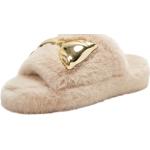 Katy Perry Hausschuh 'THE FUZZY BOW MULE' dunkelbeige gold 13833990