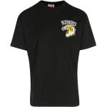 Reduzierte Schwarze Kurzärmelige KENZO T-Shirts aus Baumwolle für Herren Größe L 