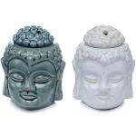 12 cm Duftlampen Buddha aus Keramik 
