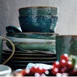 Grüne LEONARDO Schalen & Schüsseln aus Keramik 6 Teile 