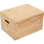 Relaxdays Aufbewahrungsbox mit Deckel, Holzbox klein, Ordnungsbox Bambus,  Vorratsdose Holz, HBT: 11,5 x 10 x 8 cm, natur