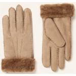 Reduzierte Hellbraune Kessler Gefütterte Handschuhe aus Leder für Damen Größe 7 