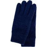 Blaue Klassische Kessler Strick-Handschuhe aus Wolle für Herren Größe XL 
