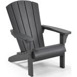 Dunkelgrau Keter Adirondack Chairs aus Kunststoff 
