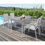 Reduzierte Anthrazite Kettler Gartenmöbel-Sets & Gartenmöbel Garnituren aus Aluminium 5 Teile 