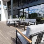 Graue Kettler Lounge Gartenmöbel aus Aluminium rostfrei 