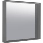 Anthrazite KEUCO Spiegel aus Aluminium beleuchtet 
