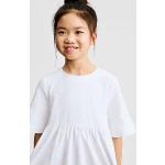 Weiße Gestreifte HUGO BOSS BOSS Kinderkleider aus Viskose für Mädchen 