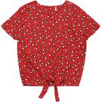 Feuerrote Langärmelige ONLY Kinder-T-Shirts aus Jersey für Mädchen Größe 158 