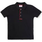 Schwarze Kurzärmelige HUGO BOSS HUGO Kinderpoloshirts & Kinderpolohemden aus Elastan für Jungen 