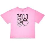 Pinke HUGO BOSS HUGO Kinder-T-Shirts aus Baumwolle für Mädchen 