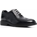 Schwarze Klassische Hogan Oxford Schuhe Schnürung aus Gummi für Herren 
