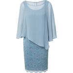Himmelblaue 3/4-ärmelige Vera Mont Knielange Abendkleider & festliche Kleider aus Elastan für Damen Größe L 