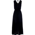 Schwarze Ärmellose s.Oliver Maxi V-Ausschnitt Abendkleider & festliche Kleider aus Viskose für Damen Größe S 