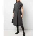 Reduzierte Graue Klassische Damenkleider aus Baumwolle Einheitsgröße 