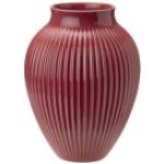 Bordeauxrote 27 cm Vasen & Blumenvasen aus Keramik 