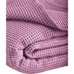 Pastellrosa Kuscheldecken & Wohndecken aus Baumwolle trocknergeeignet 150x210 cm 
