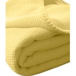 Gelbe Kneer Kuscheldecken & Wohndecken aus Baumwolle trocknergeeignet 220x240 cm 